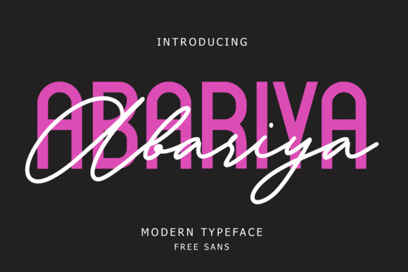 Abariya Font for Creative Projects