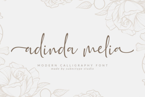 Adinda Melia Font for Creative Projects