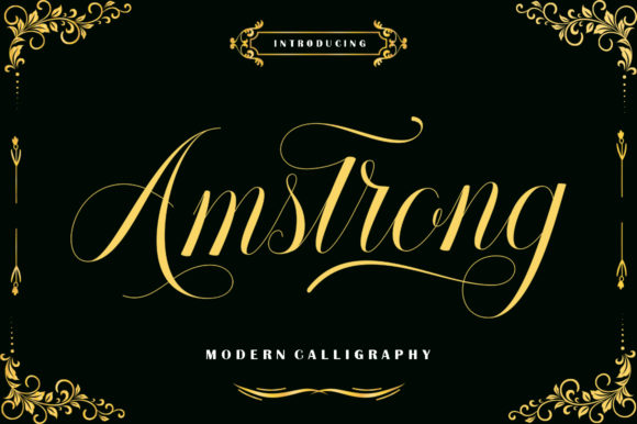 Amstrong: A Handwritten Font for Elegant Design
