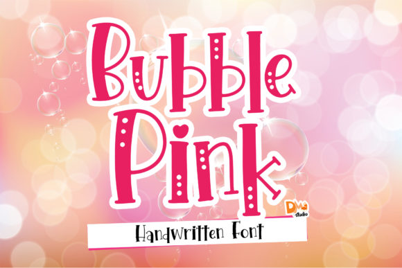 Bubble Pink Font for Creative Campaigns