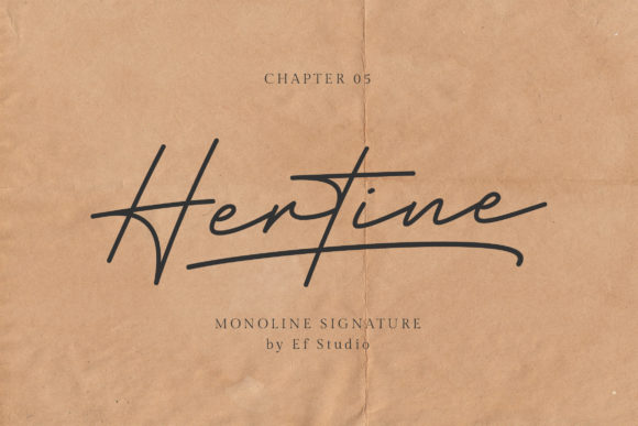 Hertine: A Friendly Script Font