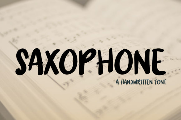 Saxophone Font for Creative Projects