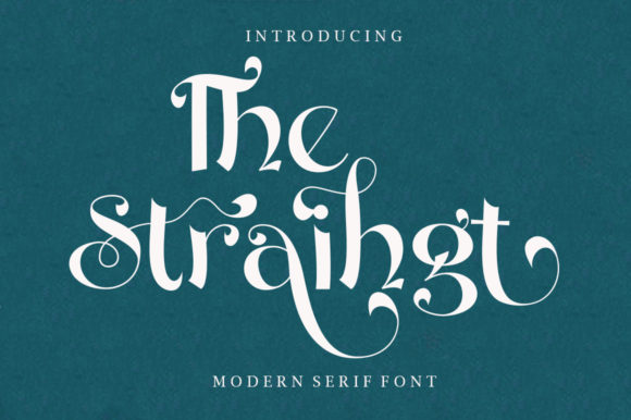 The Straihgt: A Serif Font for Creative Expression