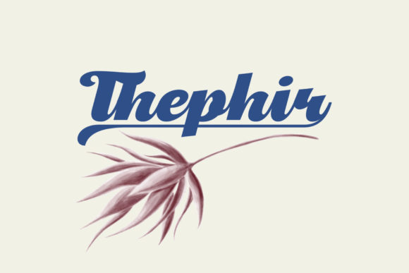 Thephir: A Handwritten Font for Elegant Design